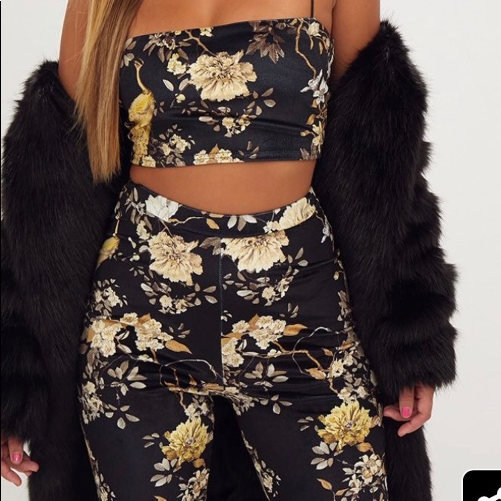 Plt x kourtney kardashian velvet set